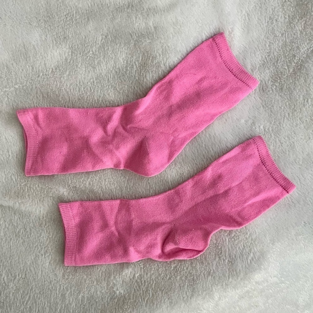 Open Toe Pink Compression Socks OS - Picture 3 of 3